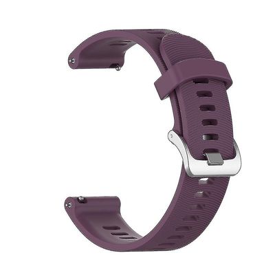 Stropp for Garmin Forerunner 645 Smart Watch silikonarmbånd armbånd mørkbruk