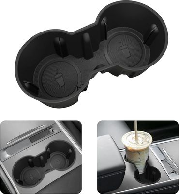 Szczw Tesla Model 3 Y 2021 2022 2023 Midtkonsoll sklisikker silikonkoppholder for bil, Tesla Model Y Cupholder Tesla Model 3 Cup Holder, Tesla Mode...
