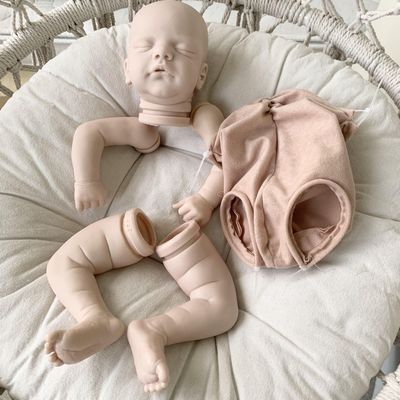 Genfødsel dukke 19inch genfødt dukke kit populære sam sød sovende baby frisk farve soft touch sød gave