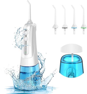 AIR Vand flosser til tænder trådløs med DIY Modes IPX7 Vandtæt 300ML Reservoir med 4 Jet Tips