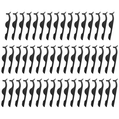 Liltop Falsk øjenvipper pincet klip makeup kosmetisk applikator Værktøj Sort 50PCS