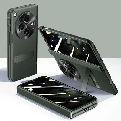 Oneplus Open Case With Privacy Screen Protector &; Hinge Protection, Luxury Protective Slim for Oneplus Open Cover jalustalla vihreä Anti-privacy film
