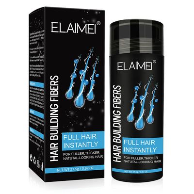 Elsavct Professionel kvalitet Fiber Hair Powder , Nature Keratin Hair Fibres for tyndere hår med spary, Hår Fiber Refill tykkere hår i 15 sekunder ...