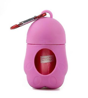 Bærbar pet skraldepose kat og hund toilet picker Pink