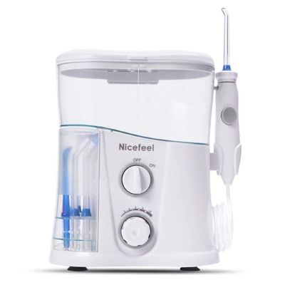 Nicefeel Familie Tannvekter Oral Irrigator Vann Flosser Trykkjustering Oral pleie Tannrenser Med 7 Tips