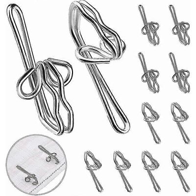 100 kpl hopea metalliverhokoukut metalliverhokoukut metalliverhokoukut kerätyt nauhaverho metallikoukku ikkunaverholle oviverho ja sho