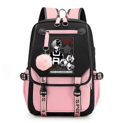 Todoroki Shoto Tulosta Reppu Academia Anime Cosplay MHA olkalaukku Koululaukku Miesten KirjaReppu Kannettava tietokone Koulureppu Teini-ikäiset Sin...