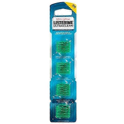 Listerine ultraclean tilgang flosser fylle hoder, mynte, 28 ea