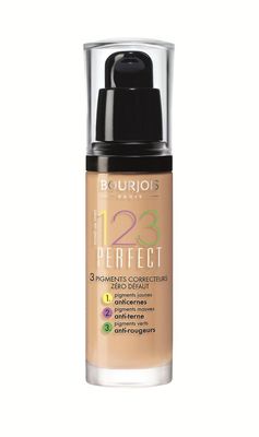 3 x Bourjois Paris 123 Perfect Foundation 30ml Uusi & - 52 Vanilja