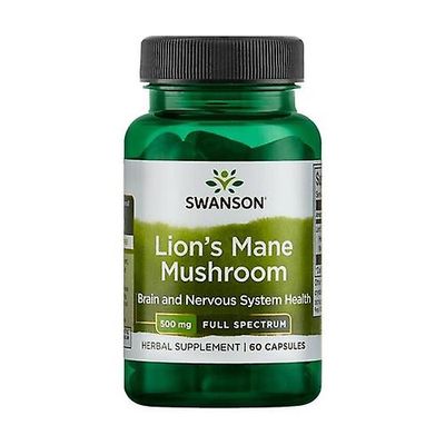 Swanson Fuldspektret Lion's Mane Mushroom, 500mg 60 kapsler