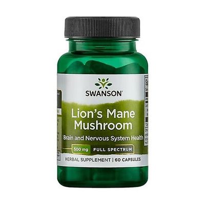 Swanson Full Spectrum Lion's Mane Mushroom, 500mg 60 capsules