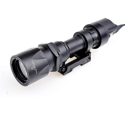 M951 Våbnet Lys Super Bright Led 500 Lumen lommelygte med fjerntrykskontakt integreret 20mm Weaver Rail sort