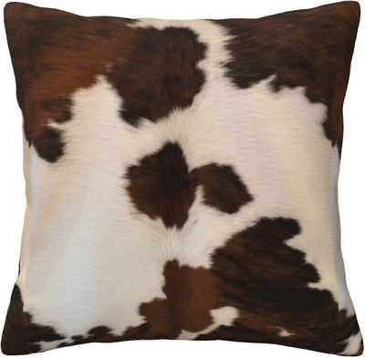 Sohva Tyynyliina Abstrakti lehmän nahka Neljä vuodenaikaa Universaali tyynyliina Piilotettu vetoketju Neliö Tyyny Co