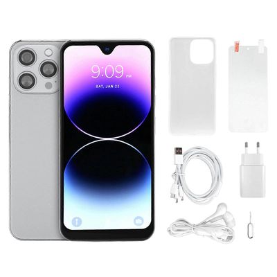 i14 PRO MAX 4G lukitsematon älypuhelin 6,7 tuuman IPS HD -näyttö 2,4 GHz 5 GHz WiFi 8 Gt 256 Gt Sim Dual Standby 32 MP 16 MP 6800 mAh EU-pistoke ha...
