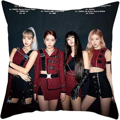 KPOP BLACKPINK TO GANGER Dobbeltsidig foto putevar DREP DENNE KJÆRLIGHETEN Pute deksel Hjem Innredning 18 "x18"