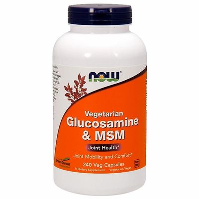 NOW Foods Nu livsmedel Glukosamin & MSM, 240 veg caps (Förpackning med 1)