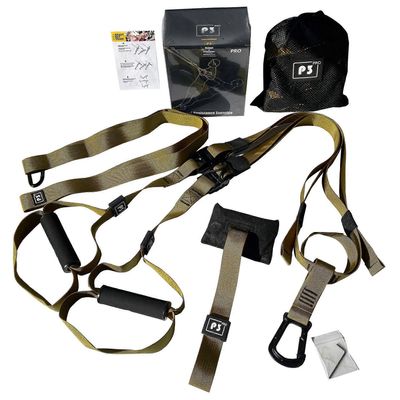 Trx All-in-one jousituskouluttaja - kevyt, kannettava, monipuolinen - kotikuntosalijärjestelmä kokeneelle kuntosaliharrastajalle armeijan vihreä