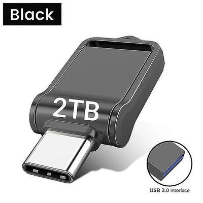 metallinen USB 3.0 2TB kynäasema USB C -portti nopea 1TB U-levy mini vedenpitävä flash-asema 2TB muistitikku puhelimelle MacBook ~ 21618