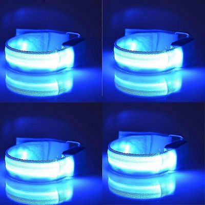 4 kpl LED-valaistus Hevosen jalkojen turvavyö Hevosen jalkahihnat Yöratsastusvälineet Ulkoilu Ratsastustarvikkeet Sininen 4 kpl CN