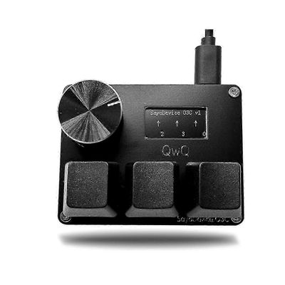 Osu O3c Rapid Trigger Hall -kytkimet Wooting magneettiset punaiset kytkimet näppäimistö nupilla näyttö kopioi liitä shotcut (musta)