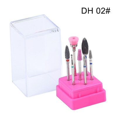 Kombineret fræsning Cutters Sæt til manicure, Keramisk Nail Drill Bits Kit Electric Fjernelse Gel polering Tools DH02