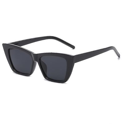 Tikuajgift Hjerte Evangelista Solbriller Katte Eye Briller Solbriller Catseye Retro Trendy Sunnies Sort Black