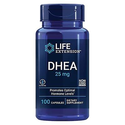 Life Extension Livsförlängning dhea 25 mg - för optimal hormonbalans, immun och kardiovaskulär hälsa och anti-aging, 100 kapslar