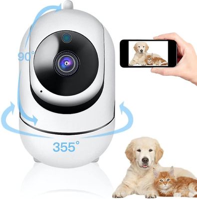 Nehxv Smart Wifi 1080p Mobiltelefon Ekstern visning, Pet Monitor, Lyd stemme interaksjon, Bevegelsesdeteksjon Sikkerhet Kamera, Nattsyn, Bilde Alar...