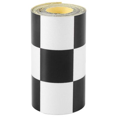 Viewleaf 3 tuuman mustavalkoinen ruudullinen tarranauha auton moottoripyöräpyörän säiliötarra