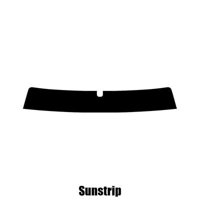 Window-Tint Sun Strip for Hyundai XG - 1999 til 2006 pre-cut sunstrip 5% limo sort