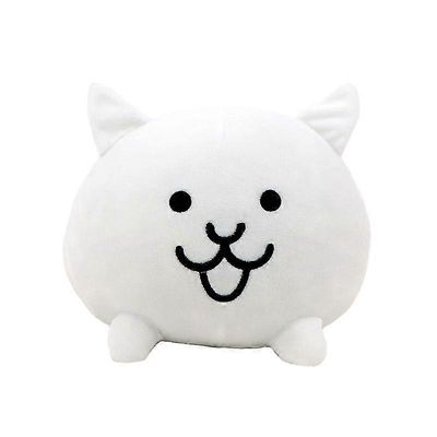 20cm Battle Cats Pehmolelu Kawaii Valkoinen Neko Pehmolelu Pehmeä pehmolelut Pelaajakokoelma Syntymäpäivälahja lapsille Tw