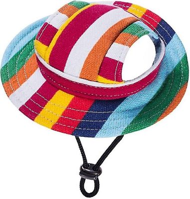 Tianzun Lemmikkikoiran aurinkosuojavisiirihattu, verkkohuokoinen aurinkolippalakki korvarei'illä baseball-lippikset hatut säädettävällä kaulahihnal...