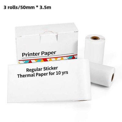 Mini Pocket Printer Bærbar Bluetooth-kompatibel termisk skriver Blekkfri klistremerkeskriver Skrive ut papir