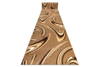 RugsX Runner HEAT-SET FRYZ KAFFE møtrik 90 cm brun 90x580 cm