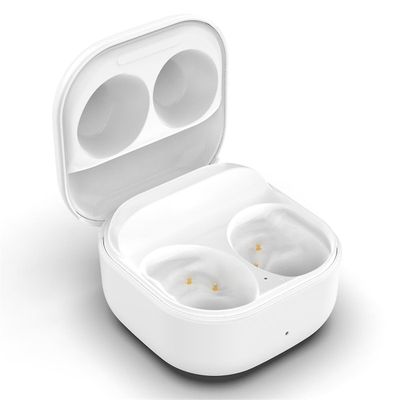 Hodesett Galaxy Buds Fe laderom for SM-R400 lagring ladeboks Headset lading comp Hvit