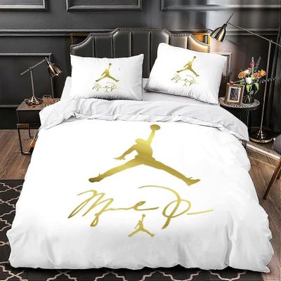 Kerota Basketball Stars pussilakana 100% mikrokuitua, 3D digitaalisesti tulostettu vuodevaatteet, 3 kpl Single135x200cm