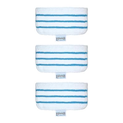 5 pakkauksen moppityynyjen vaihto mustalle + Decker Steam Mop FSM1610 / FSM1630 pestävälle moppityynylle 3 pcs