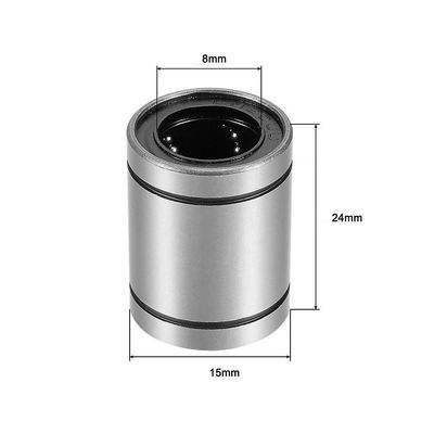 Lm8uu lineær bøsning 8mm cnc lineære lejer til stænger liner jernbane lineære aksel dele