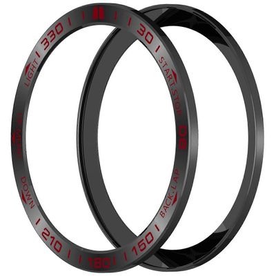 Garmin Fenix 8 Solar 47mm ruostumattomasta teräksestä valmistettu kehys naarmuuntumaton suojarengas - musta + punainen Monivärinen Black+Red