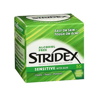 Stridex Stri-Dex Daily Care Akne medisinering pads, sensitiv hud 55 hver (pakke med 1)