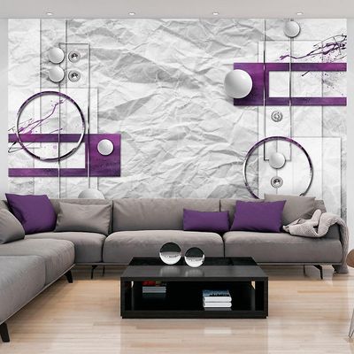 IlyDecor Carta da parati geometrica - Moderne skitse 200x140