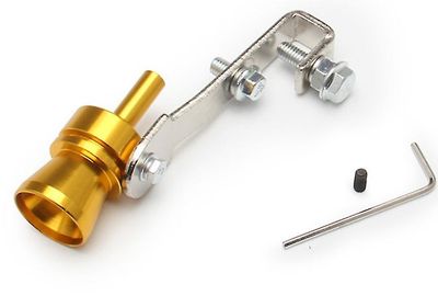 Bil modificeret udstødningsrør Turbo Imitation Generator Turbo Fløjte Motorcykel Tilbehør guld M