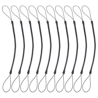 10 kpl sisäänvedettävä kynä jousinauhalla toimisto- ja opiskelukäyttöön Musta 20.00X3.50X3.50CM