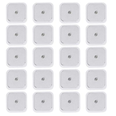 5 x 5 cm 20 tyynyä nastat Tens itseliimautuvat tyynyt sopivat Beurer Tens Unit Tyynyt Vaihto Kymmeniä elektrodeja Uudelleenkäytettävä