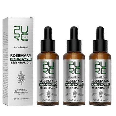3X PURC Rosmariiniöljy Hiusten kasvutuotteet miehille Naiset Inkivääri Anti hiustenlähtö Nopea uudelleenkasvu Sakeuttaa öljyjä Päänahan hoito Hiust...