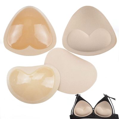 Selvklebende innsatser BH Pads Innsatser Push Up Pads Avtagbar brystforstørrelse for BH Bikini Badedrakt Sport 2 par