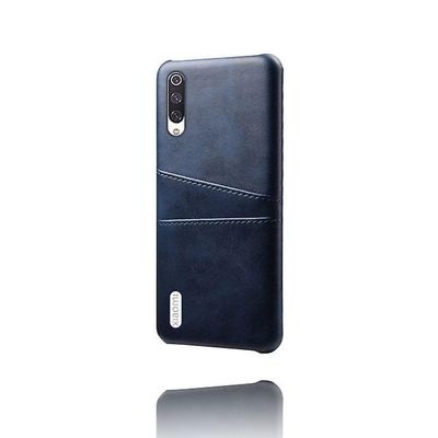 AIR Dobbelt lomme læder Shell sag til Xiaomi Mi 8 Pro - Blå