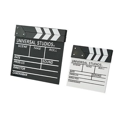 Yunshu Film Film Clap Board Hollywood Clapper Board Wooden Film Movie Clapboard Tilbehør sort 20*20cm