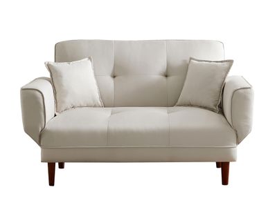 Slap af loungesofa med puder Beige