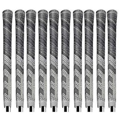 10kpl Golf Pride MCC PLUS 4 Golf Grip vakiokoko Harmaa